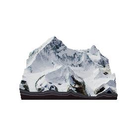 Geological Everest Mountain Range 3D